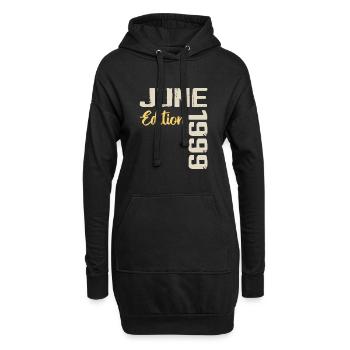 Né(e) en Juin 1999 Cadeau Juin 1999 Anniversaire - Sweat-shirt à capuche long Femme - noir - Devant