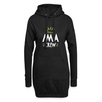 Mma Crew - Hoodie-Kleid - Schwarz - Vorne