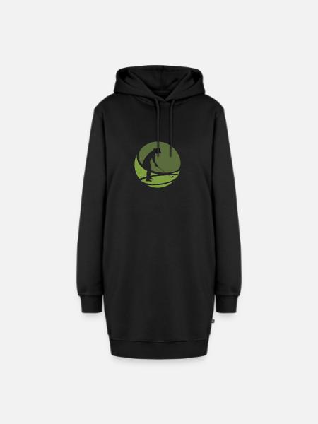 Golfer Golfball Golfball - Hoodie-Kleid - Schwarz