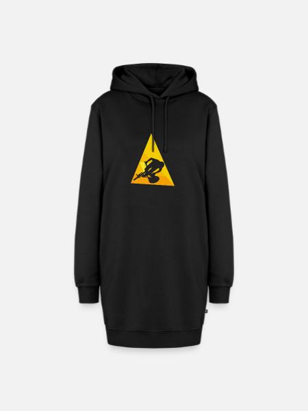 Mountainbiking Trail MTB - Hoodie-Kleid - Schwarz