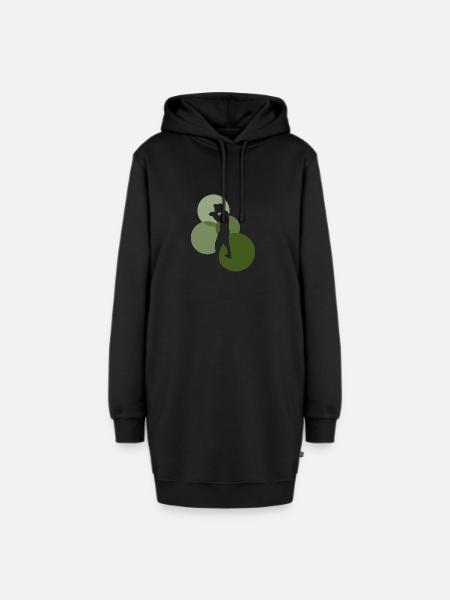 Hook Hook - Hoodie-Kleid - Schwarz