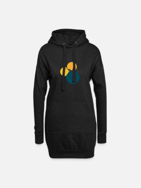 Intercrosse LSM - Hoodie-Kleid - Schwarz