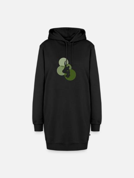 Ollie Ollie - Hoodie-Kleid - Schwarz