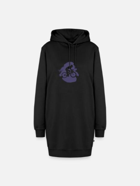 Radfahrer Fahrradfahrer Fahrradfahrer - Hoodie-Kleid - Schwarz