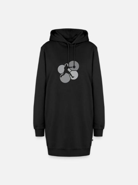 Squashschläger Squashschläger Squashspieler - Hoodie-Kleid - Schwarz