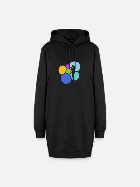 Beatboxing Streetmind DJ - Hoodie-Kleid - Schwarz