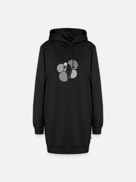 Bienen Bienen Beekeeping - Hoodie-Kleid - Schwarz