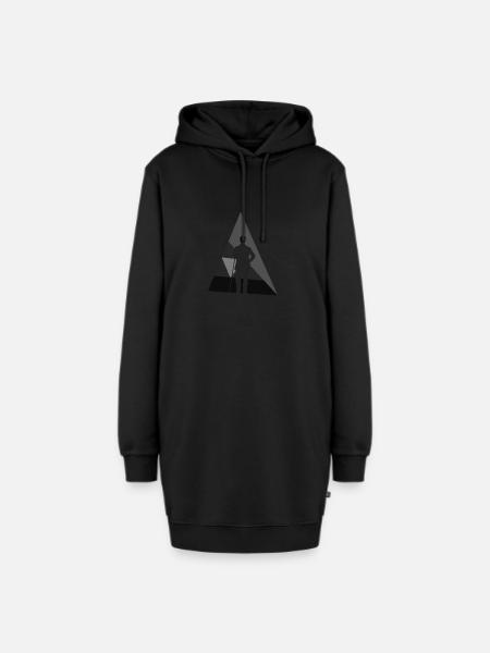 Billard Billard Billardspielerin - Hoodie-Kleid - Schwarz