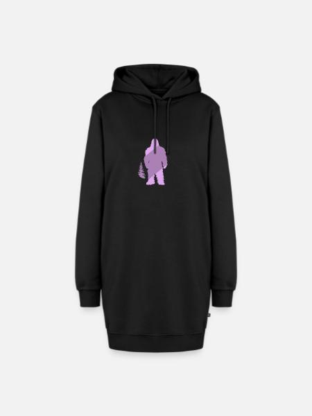 Lochness Lochness Bigfoot - Hoodie-Kleid - Schwarz