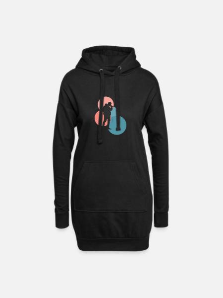 Beatboxer Beatboxing Djing - Hoodie-Kleid - Schwarz