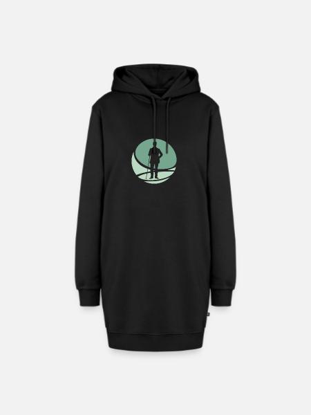 Billardkugel Billardspieler Billardkugel - Hoodie-Kleid - Schwarz