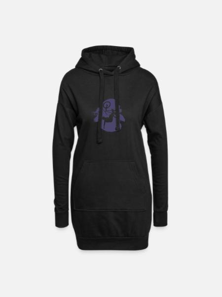 Mountainbiking Mountainbiking MTB - Hoodie-Kleid - Schwarz