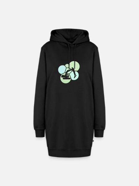 Baustelle Hausbau Baustelle - Hoodie-Kleid - Schwarz