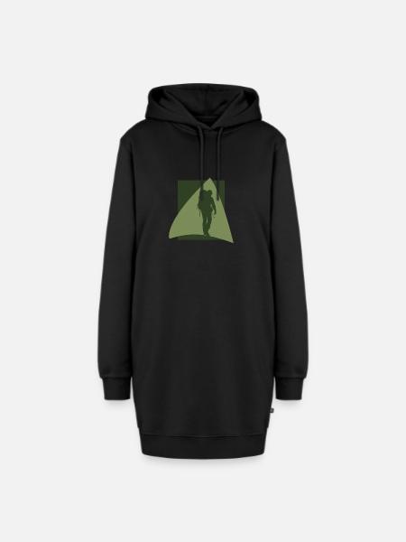 Rucksack Pilger Backpacking - Hoodie-Kleid - Schwarz