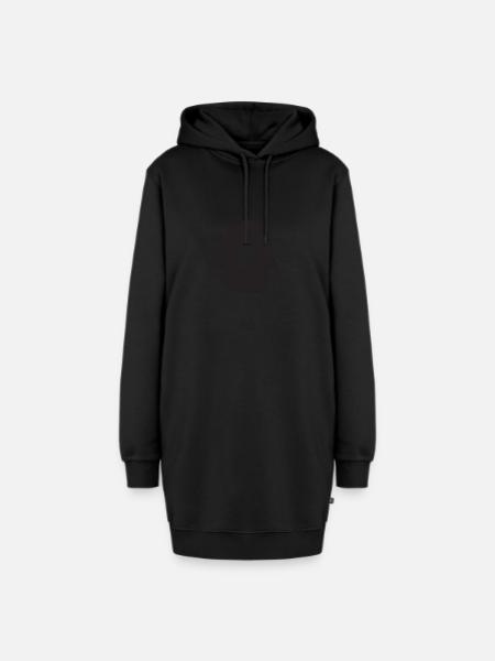 Maus Parmesan Käse - Hoodie-Kleid - Schwarz