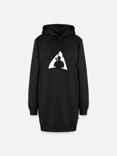 Werkstatt Werkzeug Werkstatt - Hoodie-Kleid - Schwarz