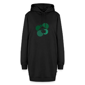 Bäume Bäume Baum - Hoodie-Kleid - Schwarz - Vorne - AI Model Female 172 light (172cm)