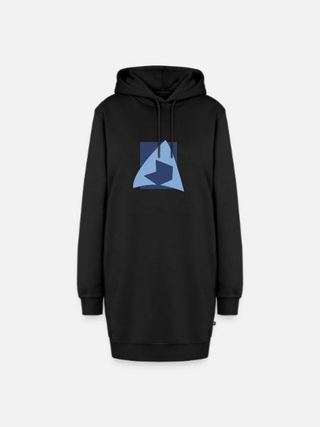 Homepage Schreiben Homepage - Hoodie-Kleid - Schwarz