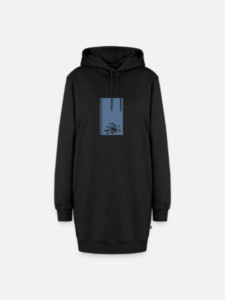 Crypto Bitcoin Crypto - Hoodie-Kleid - Schwarz