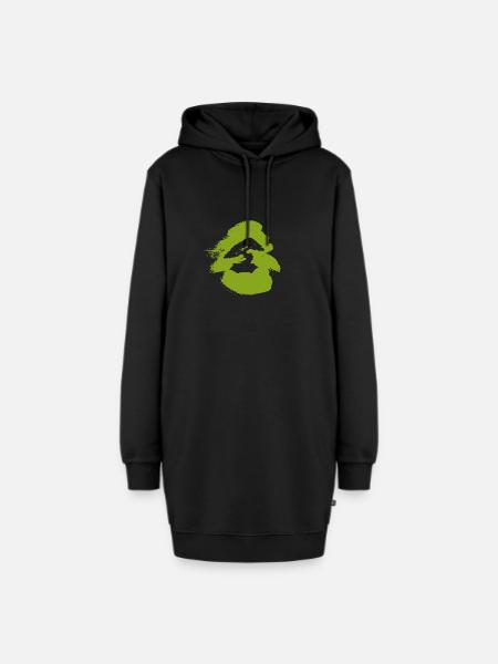 Wachsen Bäume Baum - Hoodie-Kleid - Schwarz