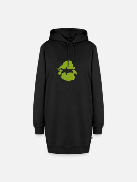 Kajak Rudern Kajak - Hoodie-Kleid - Schwarz