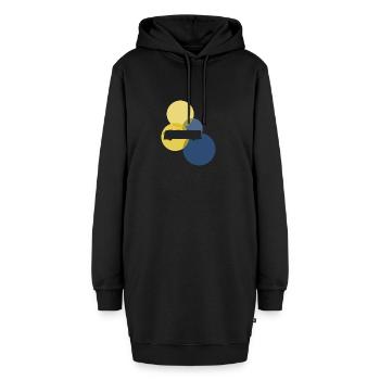Bus Öffentliche Verkehrsmittel Fahrer - Hoodie-Kleid - Schwarz - Vorne - AI Model Female 172 light (172cm)