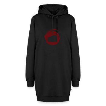 Busfahren Öffentliche Verkehrsmittel Transport - Hoodie-Kleid - Schwarz - Vorne - AI Model Female 172 light (172cm)