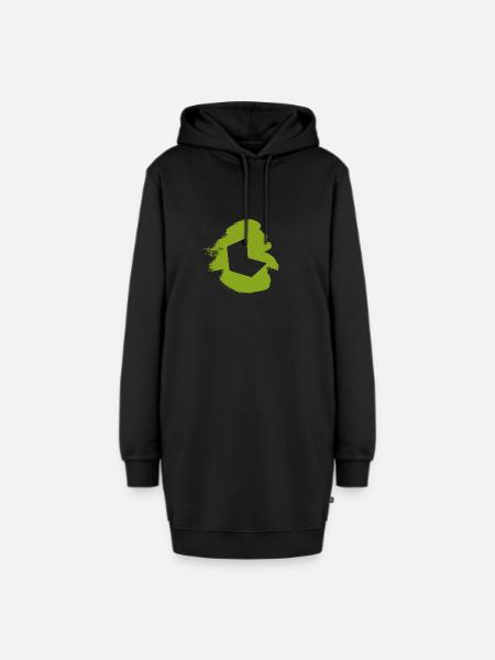 Blogging Schreiben Blog - Hoodie-Kleid - Schwarz