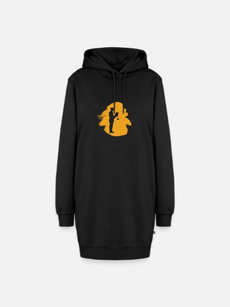 Richter Gericht Recht - Hoodie-Kleid - Schwarz