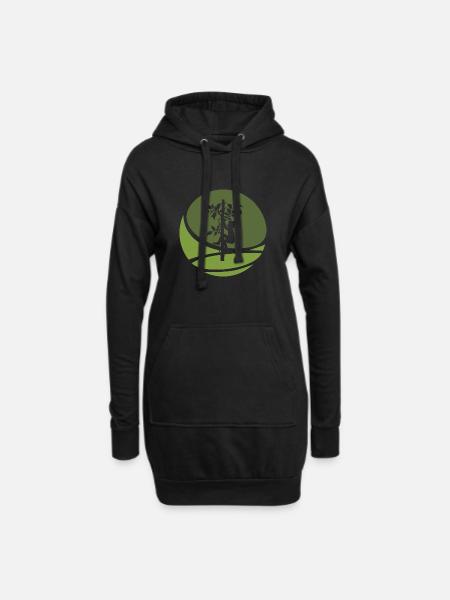 Klettern Kletterer - Hoodie-Kleid - Schwarz