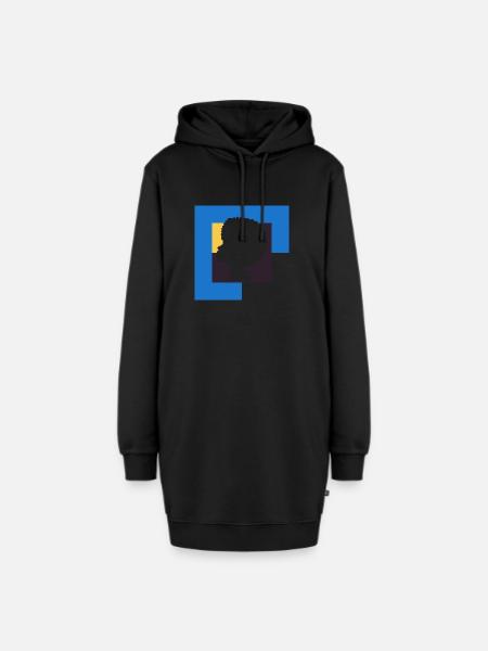 Funky Afro Beat - Hoodie-Kleid - Schwarz
