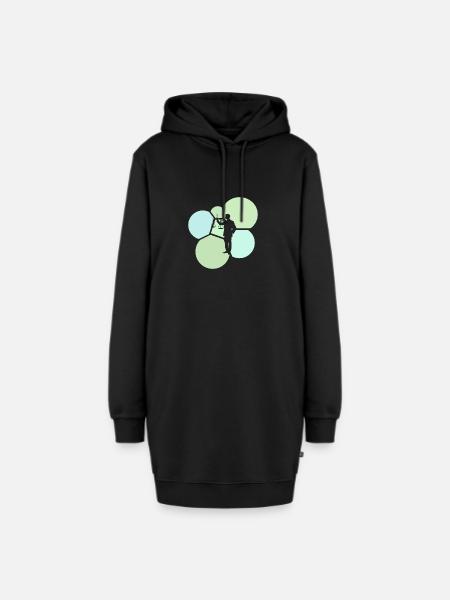 Recht Anwalt Gericht - Hoodie-Kleid - Schwarz