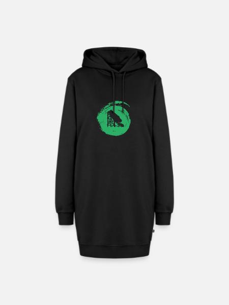 Achterbahn Lukas Rummel - Hoodie-Kleid - Schwarz