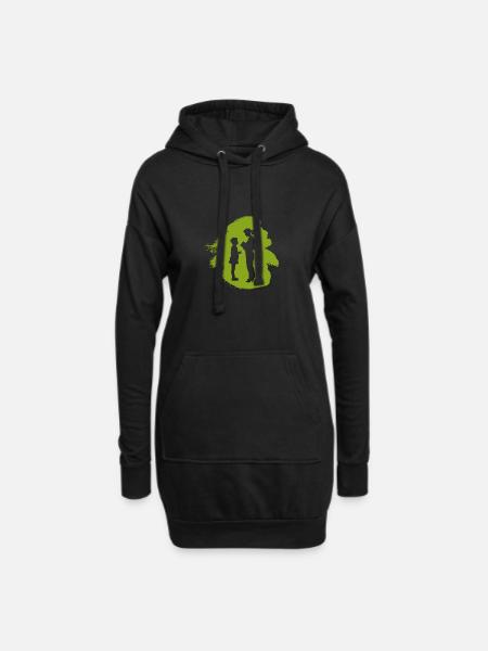 Grundschullehrer Volksschule - Hoodie-Kleid - Schwarz