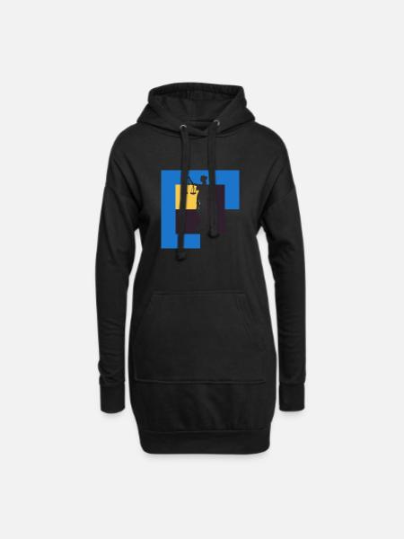 Gericht Versicherung - Hoodie-Kleid - Schwarz