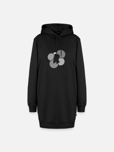 Bart Baertig Sir - Hoodie-Kleid - Schwarz
