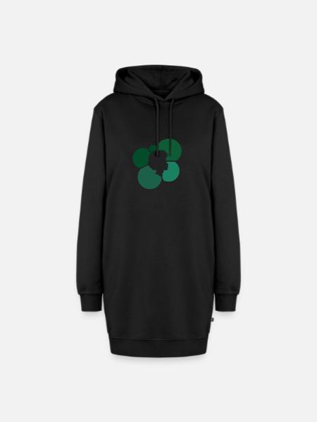 Funky Groove Afro Beat - Hoodie-Kleid - Schwarz