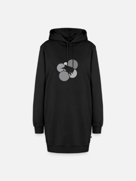 Wingsuit Base Jumping - Hoodie-Kleid - Schwarz