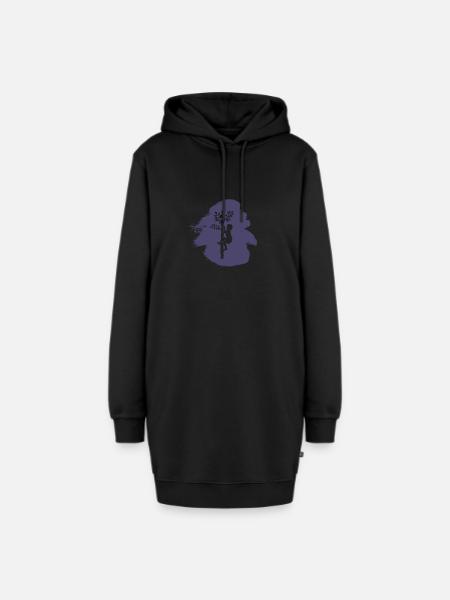 Ausruestung Baumklettern - Hoodie-Kleid - Schwarz