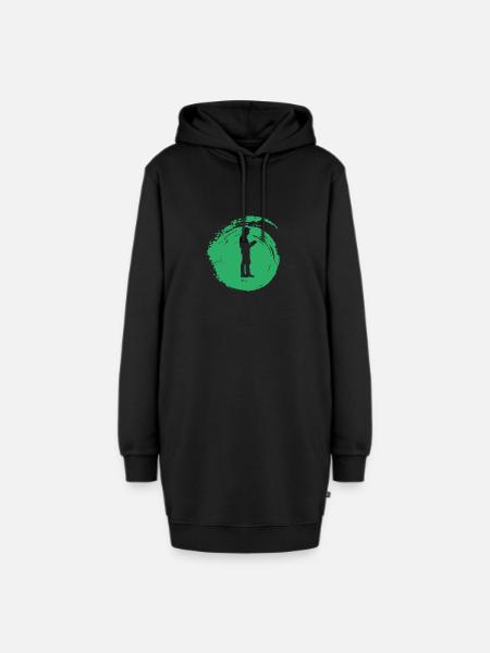Leseratte Roman Writing - Hoodie-Kleid - Schwarz