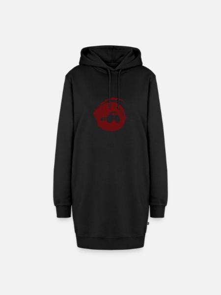 Maehdrescher Hof - Hoodie-Kleid - Schwarz