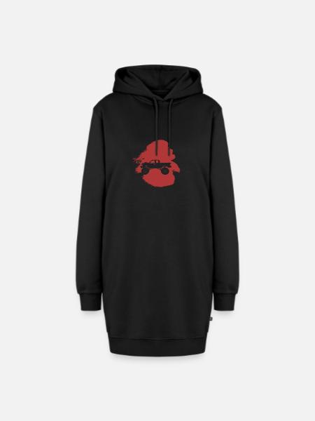 Monstertruck Reifen - Hoodie-Kleid - Schwarz