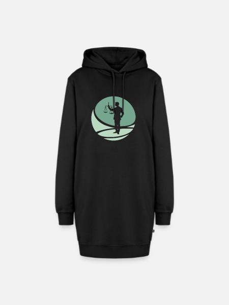 Richter Gericht Anwalt - Hoodie-Kleid - Schwarz