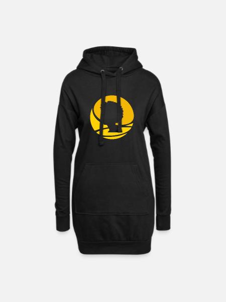 Soul 70s - Hoodie-Kleid - Schwarz