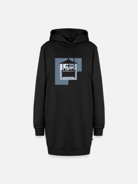 Imbisswagen Imbiss - Hoodie-Kleid - Schwarz