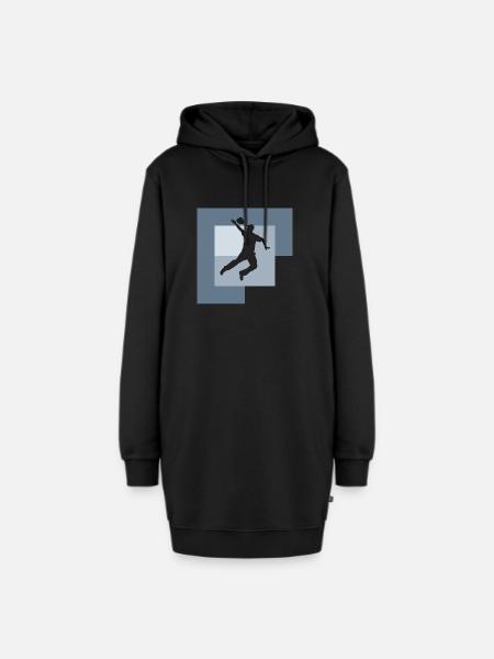 Turnier Regeln - Hoodie-Kleid - Schwarz
