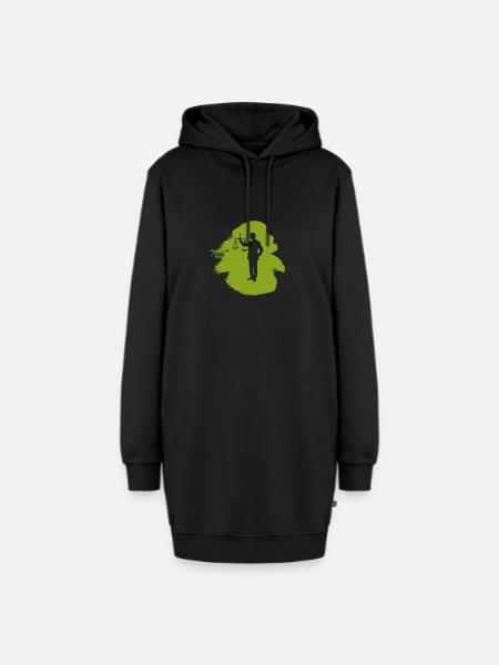 Gericht Behandlung - Hoodie-Kleid - Schwarz