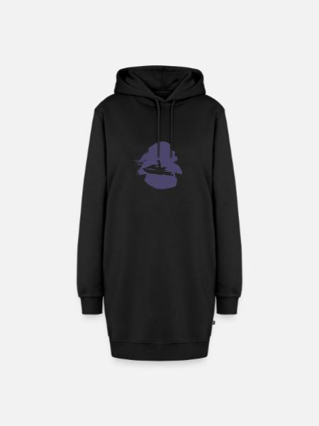 Jetski Wakeskate Motorboot - Hoodie-Kleid - Schwarz