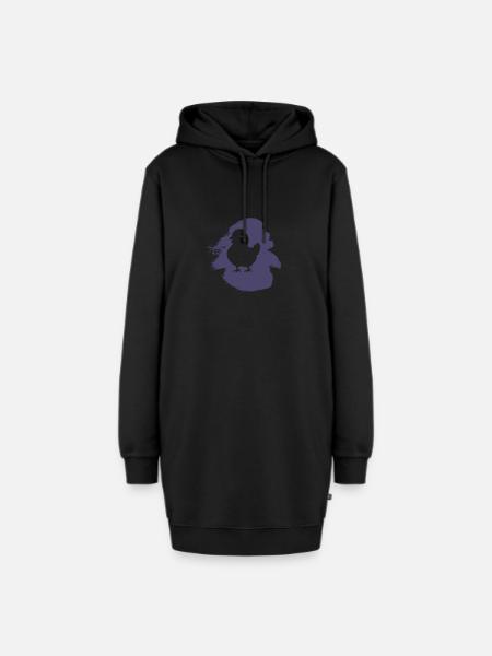 Hühnerstall Geflügel Kücken - Hoodie-Kleid - Schwarz