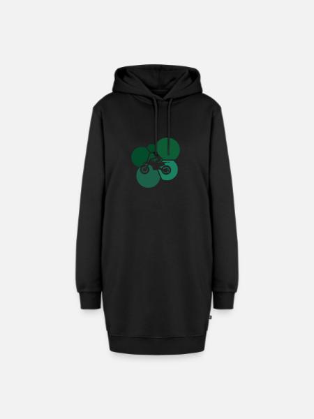 Motorrad Chopper - Hoodie-Kleid - Schwarz
